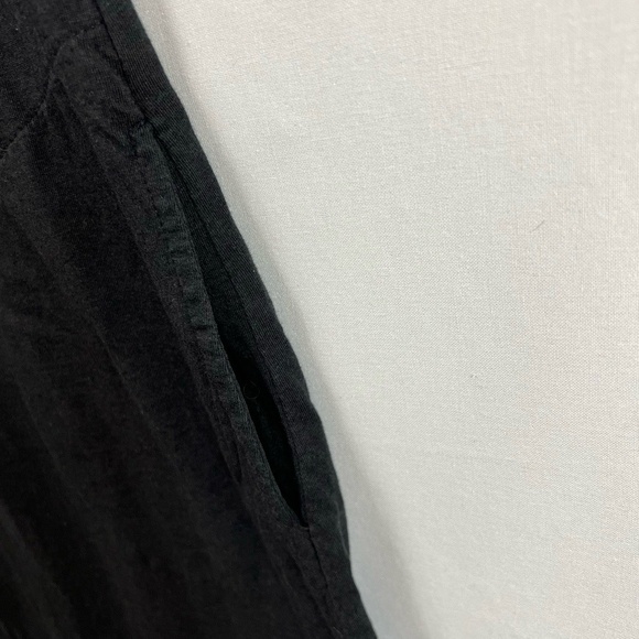 LOGO Lori Goldstein Dress Womens Small Shift Tank Black White Eyelet Tie Dye - Picture 2 of 15